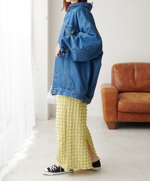 DISCOAT(ディスコート)の「ポコポコジャガードナロースカート(スカート・レディース・イエロー/ブラック・FREE)」の15枚目の写真