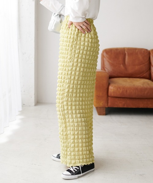 DISCOAT(ディスコート)の「ポコポコジャガードナロースカート(スカート・レディース・イエロー/ブラック・FREE)」の19枚目の写真