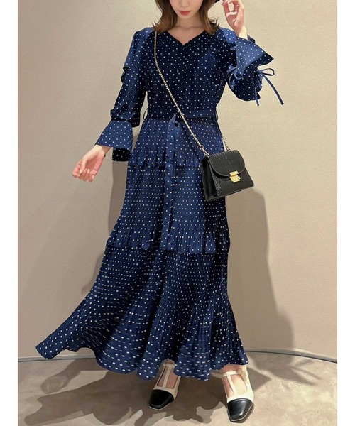 dazzlin（ダズリン）の「ティアードプリーツワンピース