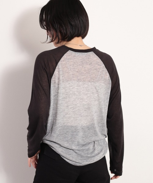 cepo（セポ）の「シアーラグランロンＴｅｅ（Tシャツ/カットソー・レディース・ネイビー/グレー・FREE）」の19枚目の写真