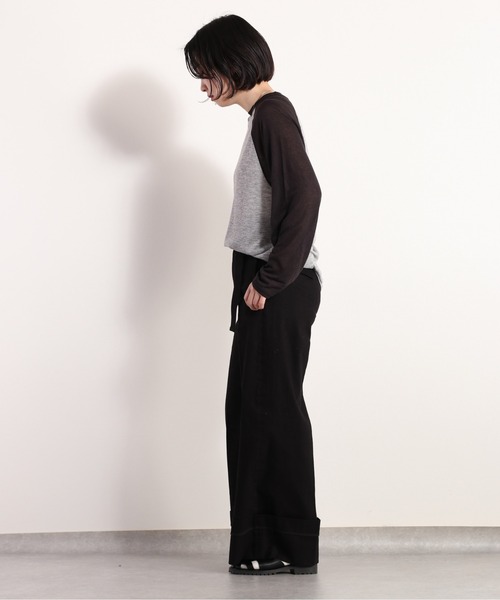 cepo（セポ）の「シアーラグランロンＴｅｅ（Tシャツ/カットソー・レディース・ネイビー/グレー・FREE）」の16枚目の写真