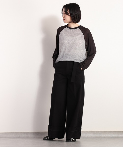 cepo（セポ）の「シアーラグランロンＴｅｅ（Tシャツ/カットソー・レディース・ネイビー/グレー・FREE）」の17枚目の写真