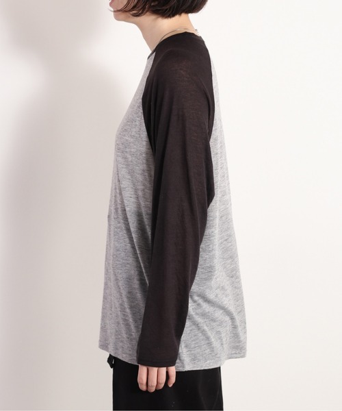 cepo（セポ）の「シアーラグランロンＴｅｅ（Tシャツ/カットソー・レディース・ネイビー/グレー・FREE）」の13枚目の写真