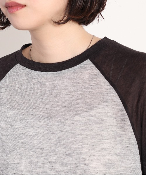 cepo（セポ）の「シアーラグランロンＴｅｅ（Tシャツ/カットソー・レディース・ネイビー/グレー・FREE）」の11枚目の写真