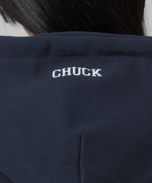CHUCK（チャック）の「【UNISEX】CHUCK／アップリケロゴフーディー(ウラケ) 2189368（パーカー・レディース・グレー/ナチュラル/グリーン/ネイビー・LARGE/MEDIUM/SMALL）」の13枚目の写真