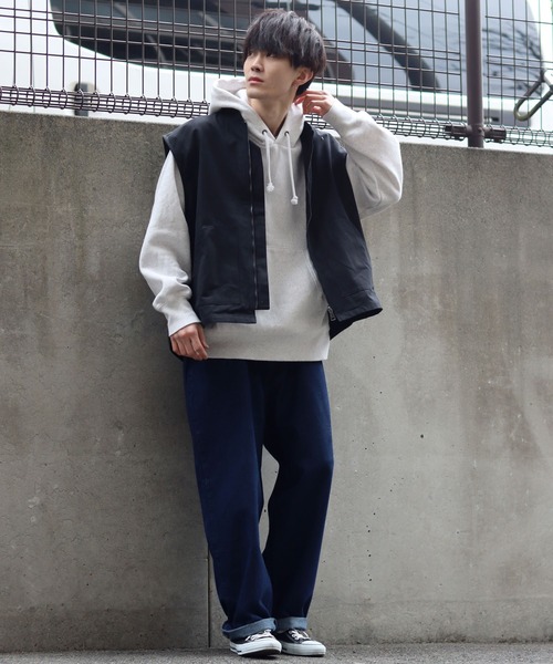 セール】Wide Tapered Denim pants/ワイドテーパード デニム