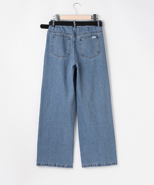 LOVETOXIC（ラブトキシック）の「合皮ベルトつきタックワイドパンツ（その他パンツ・キッズ・グレー/ライトブルー/オフホワイト・M/SS/L/S）」の11枚目の写真