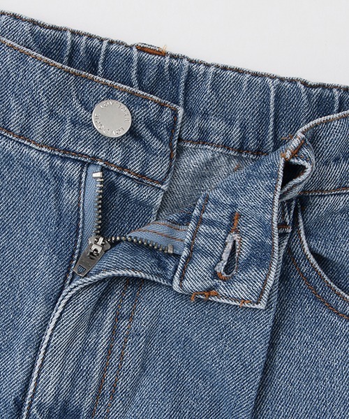 LOVETOXIC（ラブトキシック）の「合皮ベルトつきタックワイドパンツ（その他パンツ・キッズ・グレー/ライトブルー/オフホワイト・M/SS/L/S）」の5枚目の写真