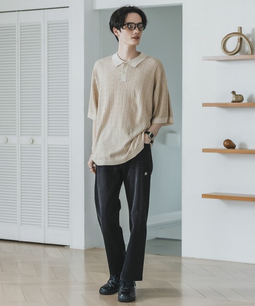 RAGEBLUE(レイジブルー)の「ジガラニットポロシャツ(ポロシャツ・メンズ・ブルー系その他/ホワイト系その他/ブラック系その他/オレンジ系その他・MEDIUM/LARGE)」の6枚目の写真