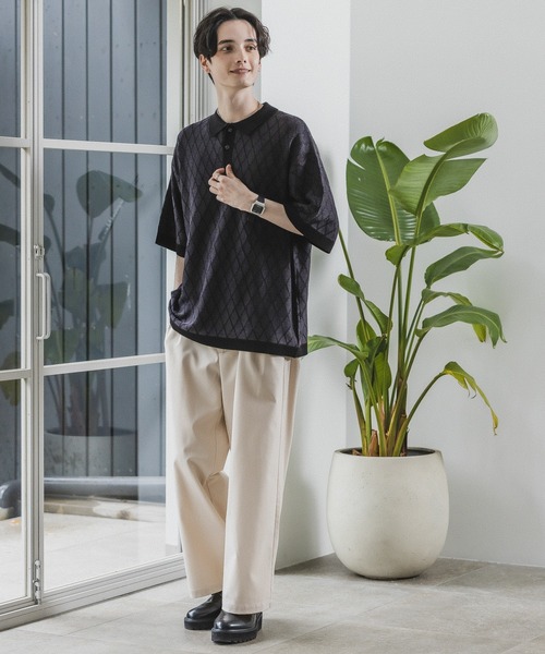 RAGEBLUE(レイジブルー)の「ジガラニットポロシャツ(ポロシャツ・メンズ・ブルー系その他/ホワイト系その他/ブラック系その他/オレンジ系その他・MEDIUM/LARGE)」の13枚目の写真