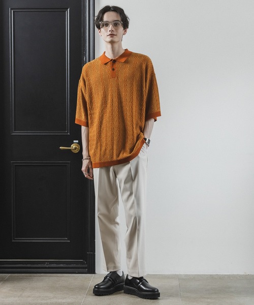 RAGEBLUE(レイジブルー)の「ジガラニットポロシャツ(ポロシャツ・メンズ・ブルー系その他/ホワイト系その他/ブラック系その他/オレンジ系その他・MEDIUM/LARGE)」の18枚目の写真