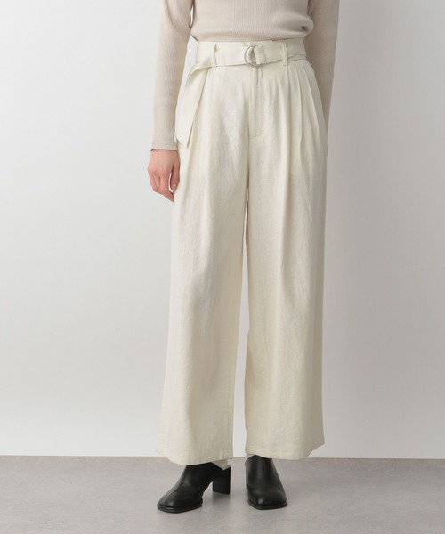 LOWRYS FARM（ローリーズファーム）の「ノルマンディワイドパンツ　191845（その他パンツ・レディース・チャコールグレー/ブルー/グリーン/アイボリー/ブラウン・MEDIUM/LARGE）」の12枚目の写真