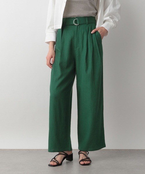 LOWRYS FARM（ローリーズファーム）の「ノルマンディワイドパンツ　191845（その他パンツ・レディース・チャコールグレー/ブルー/グリーン/アイボリー/ブラウン・MEDIUM/LARGE）」の13枚目の写真