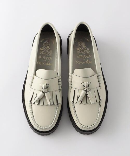 Steven Alan(スティーブンアラン)の「<ARTESANOS × Stevnen Alan>TASSLE LOAFERS/ローファー(ローファー・レディース・オフホワイト/ダークブラウン・36/37/38/39)」の11枚目の写真