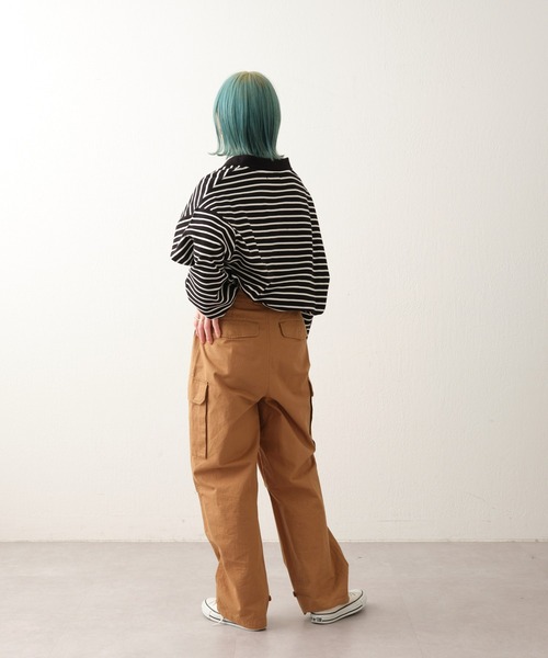 CIAOPANIC TYPY（チャオパニックティピー）の「オーバーサイズスキッパーポロ（ポロシャツ・メンズ・ネイビー/イエロー/グリーン/オフホワイト/ブルー・MEDIUM/LARGE）」の12枚目の写真