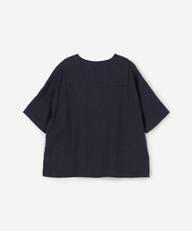 美品　オーシバル　リネンセーラーカラー半袖シャツ SOLID WOMEN　日本製 ORCIVAL（オーシバル）の「ORCIVAL | リネン セーラーカラー半袖