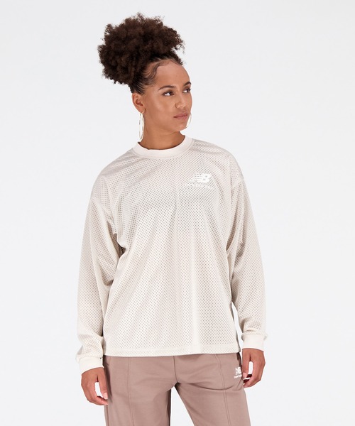 NEW BALANCE(ニューバランス)の「NB Athletics Pearl メッシュクルー(その他トップス・レディース・トップグレー/ライラック・SMALL/LARGE/X-LARGE/MEDIUM)」の1枚目の写真