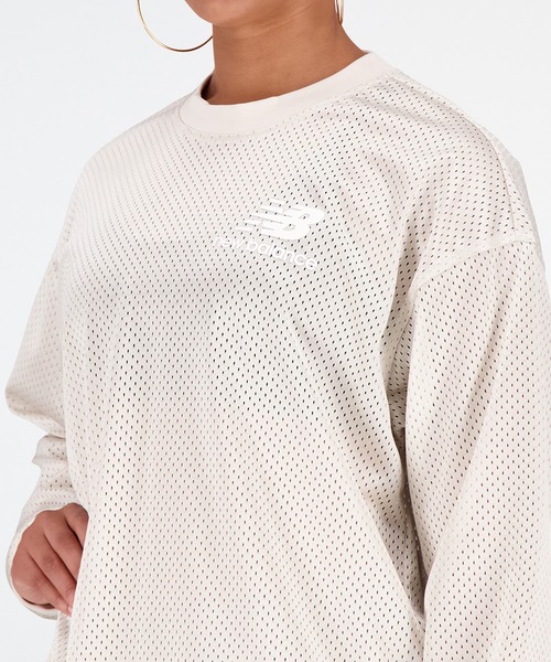 NEW BALANCE(ニューバランス)の「NB Athletics Pearl メッシュクルー(その他トップス・レディース・トップグレー/ライラック・SMALL/LARGE/X-LARGE/MEDIUM)」の5枚目の写真