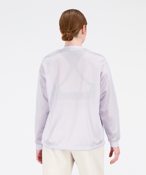 NEW BALANCE(ニューバランス)の「NB Athletics Pearl メッシュクルー(その他トップス・レディース・トップグレー/ライラック・SMALL/LARGE/X-LARGE/MEDIUM)」の7枚目の写真