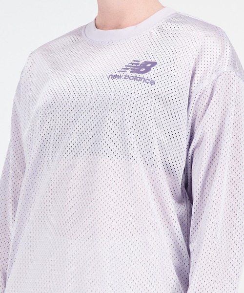 NEW BALANCE(ニューバランス)の「NB Athletics Pearl メッシュクルー(その他トップス・レディース・トップグレー/ライラック・SMALL/LARGE/X-LARGE/MEDIUM)」の8枚目の写真