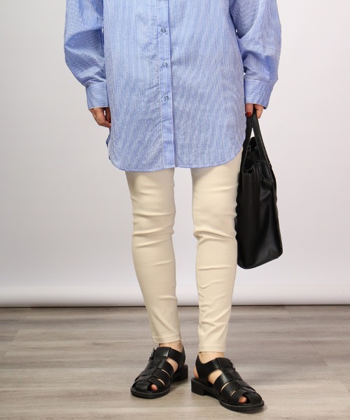 PAGE ONE 小柄さん/低身長向け ツイルストレッチスリムパンツ（その他