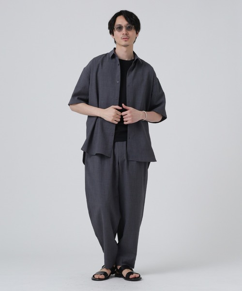 NANO universe（ナノユニバース）の「LB.04/ライトウェイトバルーンパンツ（その他パンツ・メンズ・ブラック/グレー/チャコール・S/M/L/XL）」の8枚目の写真