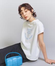 BEAUTY&YOUTH UNITED ARROWS | コットン ロゴプリント フレンチスリーブ Tシャツ(Tシャツ/カットソー)