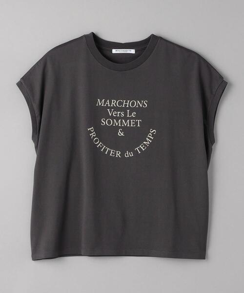 BEAUTY&YOUTH UNITED ARROWS（ビューティーアンドユースユナイテッドアローズ）の「コットン ロゴプリント フレンチスリーブ Tシャツ（Tシャツ/カットソー・レディース・ホワイト/ダークグレー/ライトブルー・FREE）」の16枚目の写真