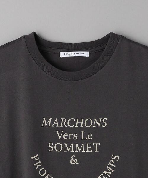 BEAUTY&YOUTH UNITED ARROWS（ビューティーアンドユースユナイテッドアローズ）の「コットン ロゴプリント フレンチスリーブ Tシャツ（Tシャツ/カットソー・レディース・ホワイト/ダークグレー/ライトブルー・FREE）」の18枚目の写真