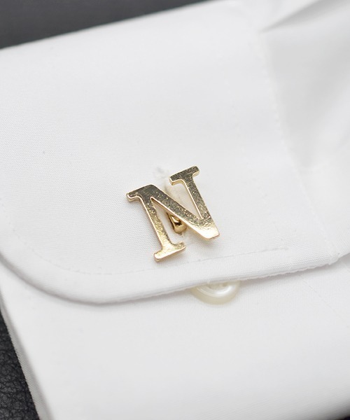 Fun & Daily（ファンアンドデイリー）の「F&D : アルファベットカフス( Gold )（カフリンクス・メンズ・A/B/C/D/E/F/G/H/I/J/K/L/M/N/O/P/Q/R/S/T/U/V/W/X/Y/Z・FREE）」の14枚目の写真