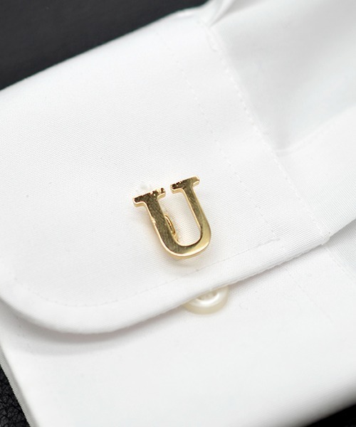 Fun & Daily（ファンアンドデイリー）の「F&D : アルファベットカフス( Gold )（カフリンクス・メンズ・A/B/C/D/E/F/G/H/I/J/K/L/M/N/O/P/Q/R/S/T/U/V/W/X/Y/Z・FREE）」の21枚目の写真