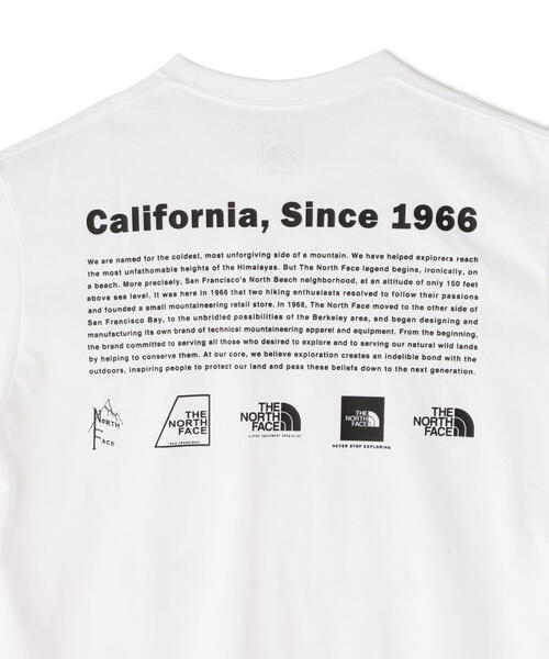 THE NORTH FACE（ザノースフェイス）の「THE NORTH FACE(ザ・ノース・フェイス)S/S Historical Logo Tee ショートスリーブヒストリカルロゴティー NT32407（Tシャツ/カットソー・メンズ・ブラック/ホワイト・L/M/XL）」の6枚目の写真