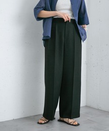 ダブルタックストレートパンツ