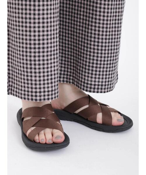 Samansa Mos2（サマンサ モスモス）の「メッシュスポーツサンダル（サンダル・レディース・ブラウン/ブラック・LARGE/MEDIUM）」の3枚目の写真