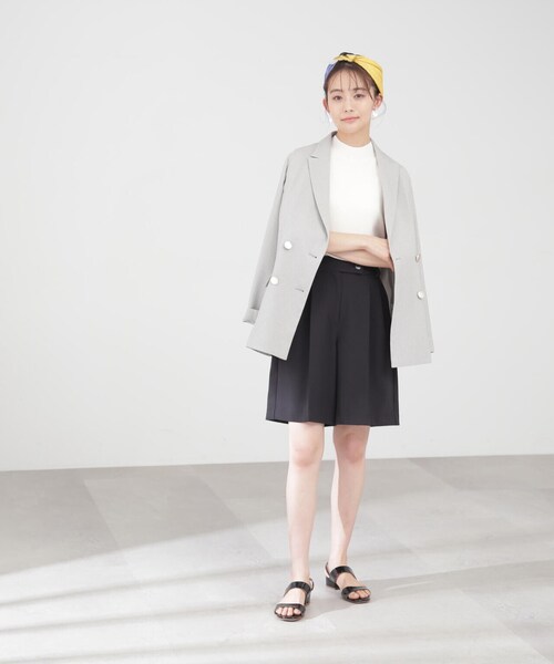 N.(N. Natural Beauty Basic)(エヌエヌナチュラルビューティーベーシック)の「◆総針ボトルネックノースリーブニット(ニット/セーター・レディース・ボルドー/マジェンタ/グリーン/ホワイト/ブラック・MEDIUM)」の8枚目の写真