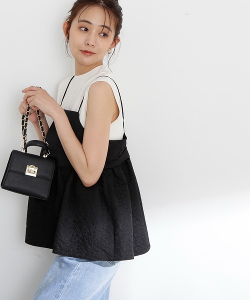 N.(N. Natural Beauty Basic)(エヌエヌナチュラルビューティーベーシック)の「◆総針ボトルネックノースリーブニット(ニット/セーター・レディース・ボルドー/マジェンタ/グリーン/ホワイト/ブラック・MEDIUM)」の1枚目の写真