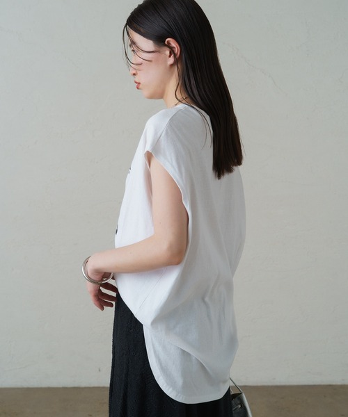 新品　Loungedress バックロゴシャツブルゾン　ホワイト　ラウンジドレス Loungedress】バックロゴシャツブルゾン | OUTLET(アウトレット
