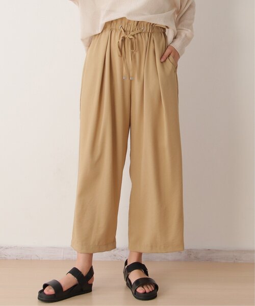 LBC(エルビーシー)の「ウエストシャーリングワイドパンツ(その他パンツ・レディース・ブラック/グリーン/ベージュ・M/L)」の8枚目の写真