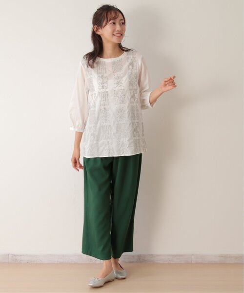 LBC(エルビーシー)の「ウエストシャーリングワイドパンツ(その他パンツ・レディース・ブラック/グリーン/ベージュ・M/L)」の18枚目の写真