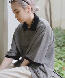 WHIMSIC | 【UNISEX】マイクロボーダーポロシャツ(ポロシャツ)