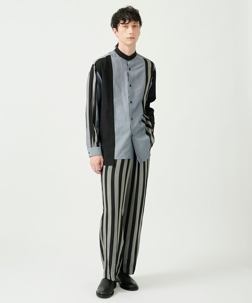 UNITED TOKYO（ユナイテッドトウキョウ）の「ストライプコンビSH（シャツ/ブラウス・メンズ・アイボリー/グレー・2/1）」の14枚目の写真