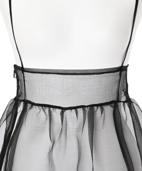 Narcissus（ナルシス）の「【Narcissus】シースルーレイヤードワンピース（ワンピース・レディース・ブラック/ピンク・FREE）」の21枚目の写真