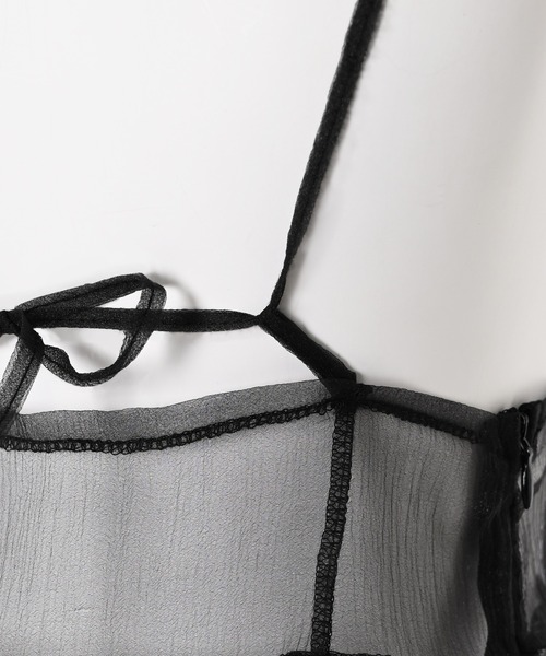 Narcissus（ナルシス）の「【Narcissus】シースルーレイヤードワンピース（ワンピース・レディース・ブラック/ピンク・FREE）」の12枚目の写真