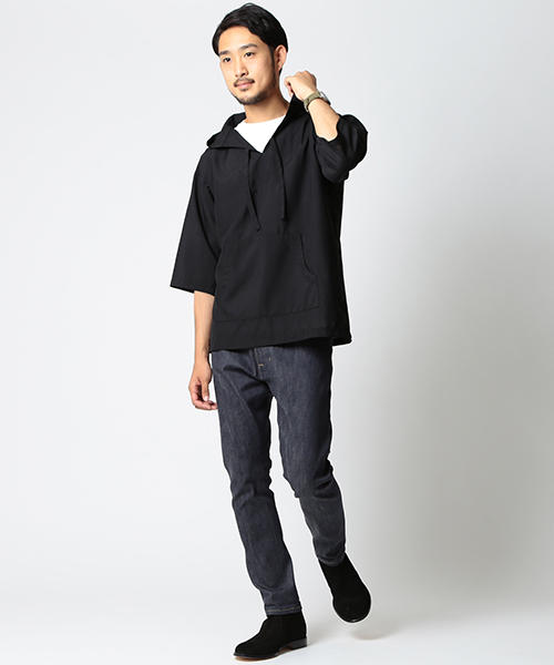 BEAMS(ビームス)の「BEAMS / ウール プルオーバー パーカー(パーカー・メンズ・ブラック/チャコールグレー・LARGE/SMALL/MEDIUM)」の13枚目の写真
