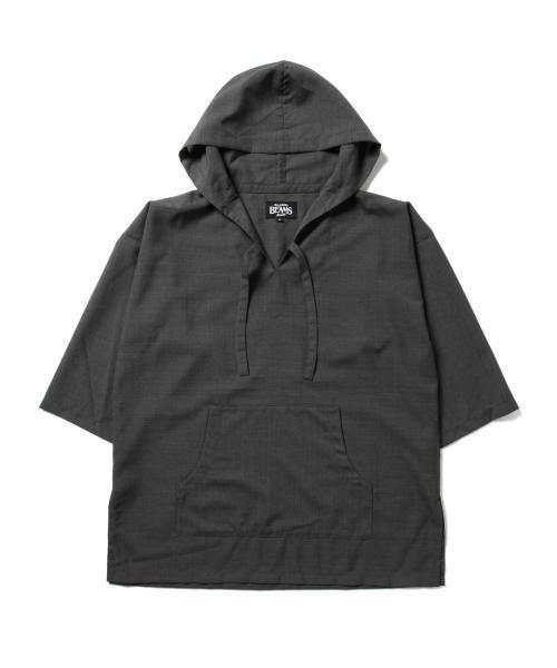 BEAMS(ビームス)の「BEAMS / ウール プルオーバー パーカー(パーカー・メンズ・ブラック/チャコールグレー・LARGE/SMALL/MEDIUM)」の6枚目の写真