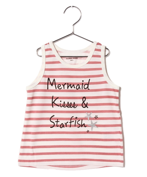 GLOBAL WORK（グローバルワーク）の「【吸水速乾機能】15GIRLタンクトップ/564660（タンクトップ・キッズ・オフホワイト/グレー/ホワイト/ピンク/ホワイト系その他・MEDIUM/SMALL/LARGE/X-LARGE）」の5枚目の写真