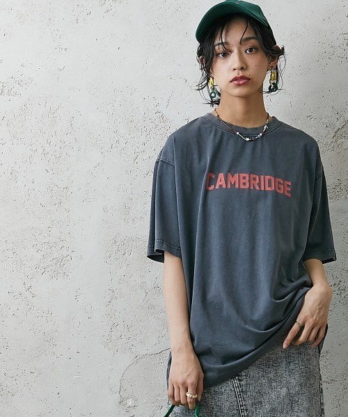 GEVS.(ジェイヴィス)の「<大きいサイズ> 綿100%ピグメント染ロゴプリントカラーTシャツ GEVS.(Tシャツ/カットソー・レディース・ブラック/パープル/ピンク・L/LL/3L/4L/5L)」の9枚目の写真