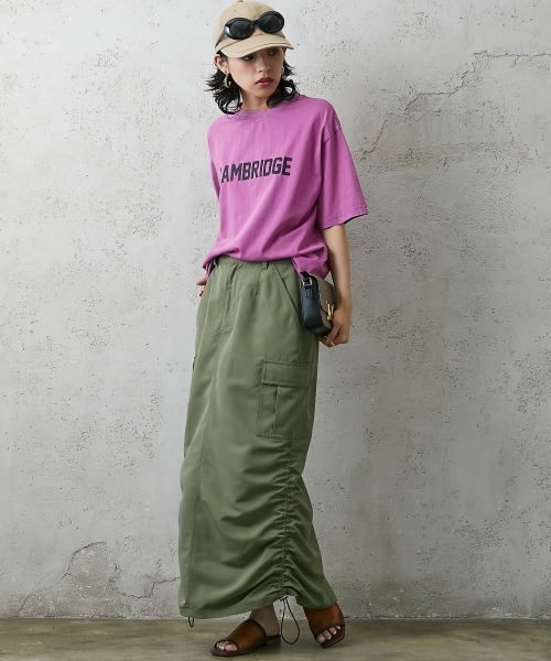 GEVS.(ジェイヴィス)の「<大きいサイズ> 綿100%ピグメント染ロゴプリントカラーTシャツ GEVS.(Tシャツ/カットソー・レディース・ブラック/パープル/ピンク・L/LL/3L/4L/5L)」の22枚目の写真