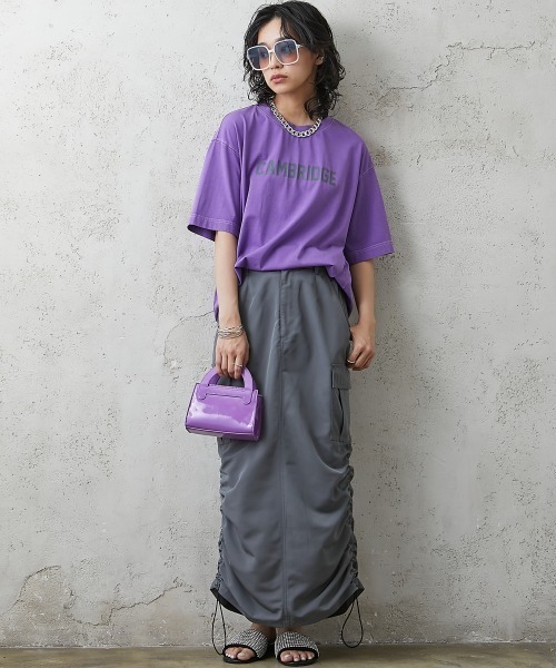 GEVS.(ジェイヴィス)の「<大きいサイズ> 綿100%ピグメント染ロゴプリントカラーTシャツ GEVS.(Tシャツ/カットソー・レディース・ブラック/パープル/ピンク・L/LL/3L/4L/5L)」の18枚目の写真