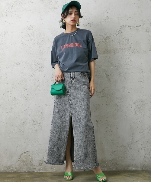 GEVS.(ジェイヴィス)の「<大きいサイズ> 綿100%ピグメント染ロゴプリントカラーTシャツ GEVS.(Tシャツ/カットソー・レディース・ブラック/パープル/ピンク・L/LL/3L/4L/5L)」の20枚目の写真